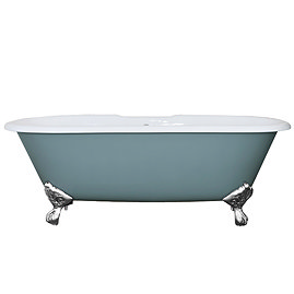 Hurlingham Bisley 0TH Cast Iron Roll Top Bath (1690x750mm) with Chrome Feet Large Image