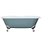 Hurlingham Bisley 0TH Cast Iron Roll Top Bath (1690x750mm) with Chrome Feet Large Image