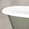 JIG Cartmel Cast Iron Roll Top Bath (1850x800mm) with White Feet  Feature Large Image