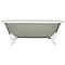 JIG Cartmel Cast Iron Roll Top Bath (1850x800mm) with White Feet Large Image