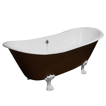 Carron Double Slipper Cast Iron Bath - 13 Colour Finish Options Profile Large Image