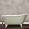 JIG Lille 0TH Cast Iron Roll Top Bath (1450x700mm) with Feet In Bathroom Large Image