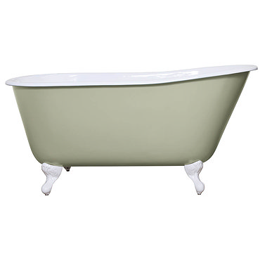 JIG Lille 0TH Cast Iron Roll Top Bath (1450x700mm) with Feet  Profile Large Image