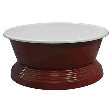 Carron - Round Cast Iron Bath with Ribbed Plynth- 13 Colour Options Profile Large Image