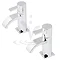 Cartel Basin Taps - Chrome Profile Large Image