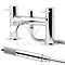 Cartel Bath Shower Mixer with Shower Kit - Chrome Large Image
