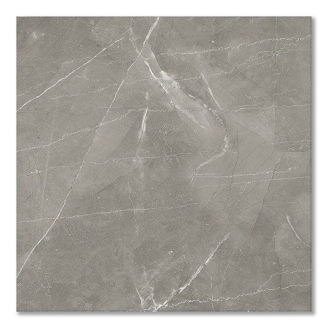 Caruso Dark Grey Marble Effect Wall & Floor Tiles - 600 x 600mm