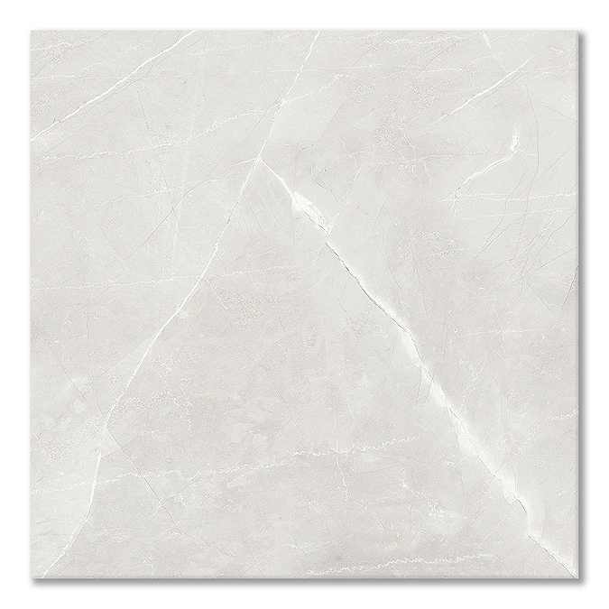Caruso Light Grey Marble Effect Wall & Floor Tiles - 600 x 600mm