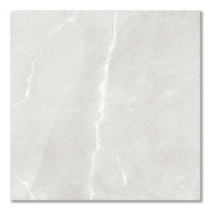 Caruso Light Grey Marble Effect Wall & Floor Tiles - 600 x 600mm