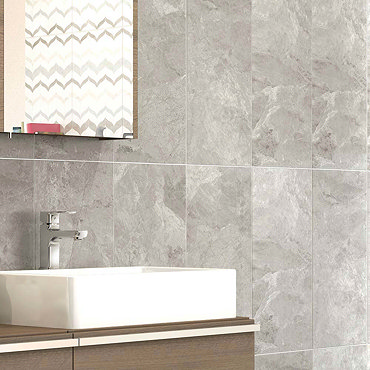 Casca Grey Matt Wall Tiles - 30 x 60cm  Profile Large Image