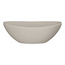 Casca Matt Greige Oval Counter Top Basin 0TH - 410 x 330mm