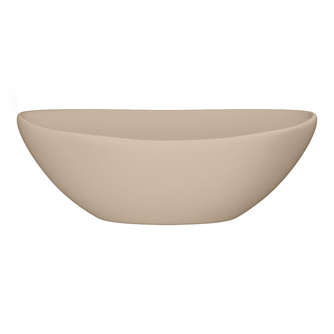 Casca Matt Latte Oval Counter Top Basin 0TH - 410 x 330mm