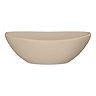 Casca Matt Latte Oval Counter Top Basin 0TH - 410 x 330mm