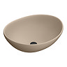 Casca Matt Latte Oval Counter Top Basin 0TH - 410 x 330mm
