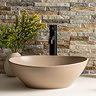 Casca Matt Latte Oval Counter Top Basin 0TH - 410 x 330mm