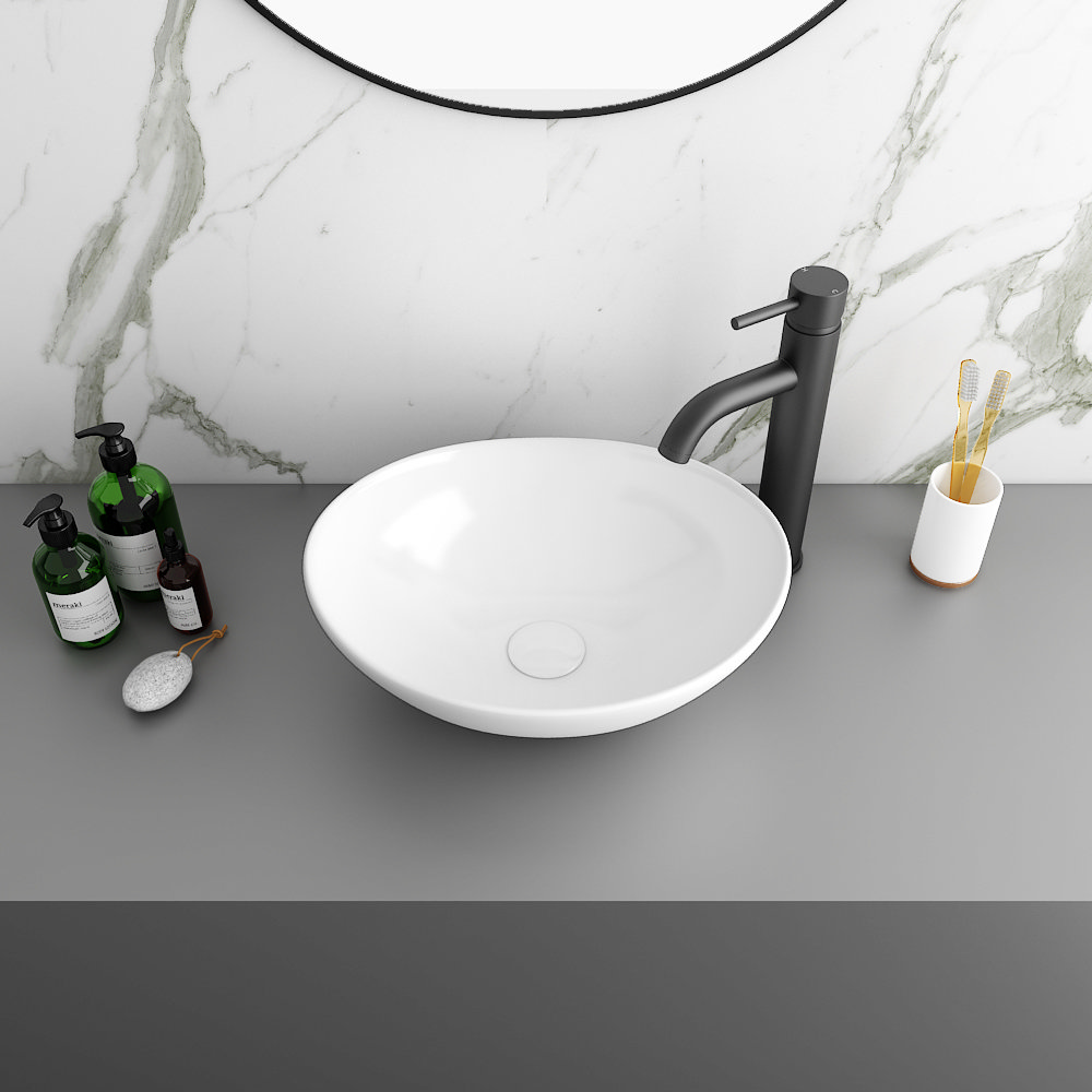Casca Oval Counter Top Basin 0TH - 410 x 330mm  Feature Large Image