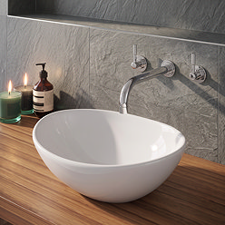 Casca Oval Counter Top Basin 0TH - 410 x 330mm