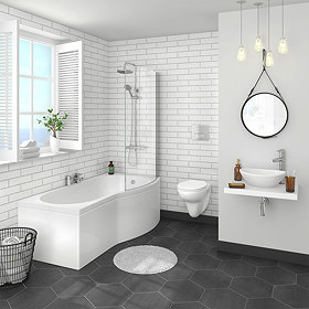 Casca RH Wall Hung Bathroom Suite Large Image