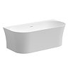 Caserta Thin Edge Back To Wall Bath with Chrome Waste – 1650 x 780mm