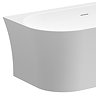Caserta Thin Edge Back To Wall Bath with Chrome Waste – 1650 x 780mm