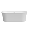 Caserta Thin Edge Back To Wall Bath with Chrome Waste - 1650 x 780mm