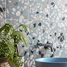 Cassola Blue Terrazzo Effect Wall and Floor Tiles - 225 x 225mm
