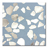 Cassola Blue Terrazzo Effect Wall and Floor Tiles - 225 x 225mm