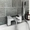 Cast Bath Shower Mixer with Shower Kit - Chrome Profile Large Image