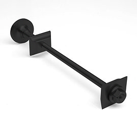 Cast Iron Radiator Luxury Wall Stay Bracket - Matt Black