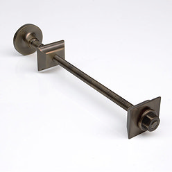Cast Iron Radiator Luxury Wall Stay Bracket - Rustic Brass Large Image