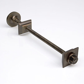 Cast Iron Radiator Luxury Wall Stay Bracket - Rustic Brass Large Image
