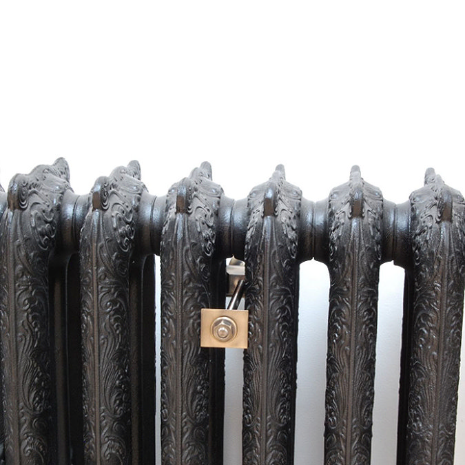 Cast Iron Radiator Luxury Wall Stay Bracket - Antique Brass Feature Large Image