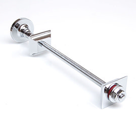 Cast Iron Radiator Luxury Wall Stay Bracket - Chrome Large Image