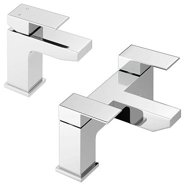 Cast Modern Bathroom Tap Package (Bath + Basin Tap)  Feature Large Image