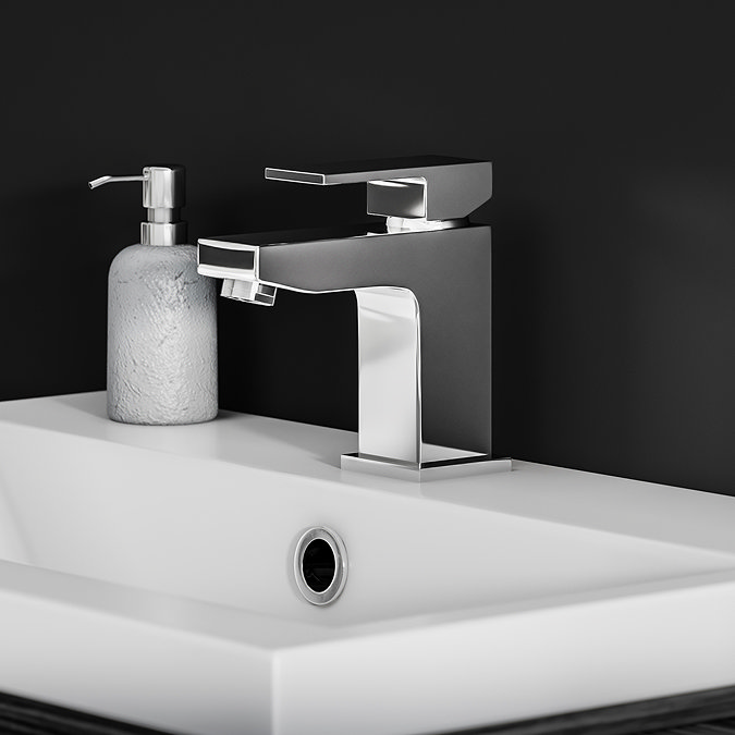 Cast Mono Basin Mixer Tap  In Bathroom Large Image