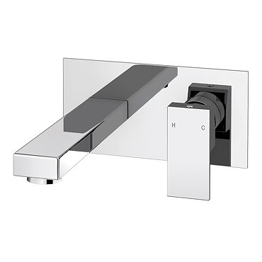 Cast Wall Mounted Basin Mixer Tap  Profile Large Image