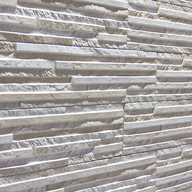 Casterton Cream Thin Stone Effect Split Face Tiles - 100 x 500mm