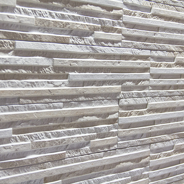 Casterton Cream Thin Stone Effect Split Face Tiles - 100 x 500mm