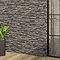Casterton Graphite Stone Effect Split Face Tiles - 100 x 500mm