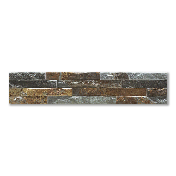 Casterton Mix Stone Effect Split Face Tiles - 100 x 500mm
