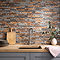 Casterton Mix Stone Effect Split Face Tiles - 100 x 500mm