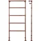 Castleford Traditional 1550 x 626mm Steel Towel Rail - Copper Profile Large Image