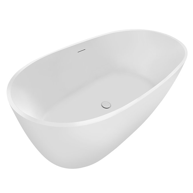 Catania 1500 x 720 Matt White Double Ended Bath with Waste