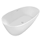 Catania 1500 x 720 Matt White Double Ended Bath with Waste