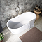 Catania 1700 x 760 Matt White Double Ended Bath with Waste