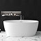 Catania 1700 x 760 Matt White Double Ended Bath with Waste