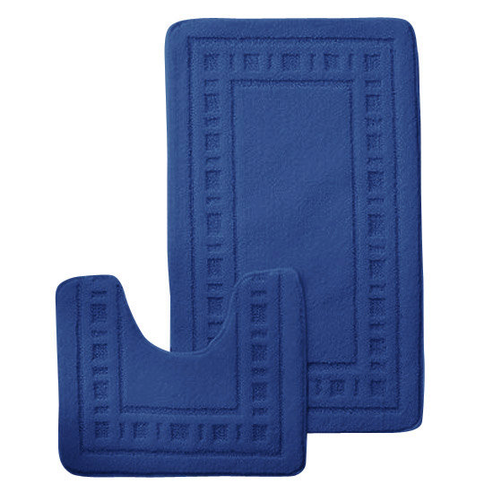 Catherine Lansfield - Armoni 2-Piece Bath Set - Blue Large Image