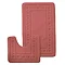Catherine Lansfield - Armoni 2-Piece Bath Set - Rose Large Image
