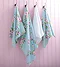 Catherine Lansfield - Canterbury Floral Print Towel - Duck Egg Blue - Various Size Options Large Image