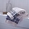 Catherine Lansfield - Check Border Towel - Cream & Navy - Various Size Options Large Image